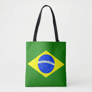 Coola Brasilien Flagga Mode Tygkasse