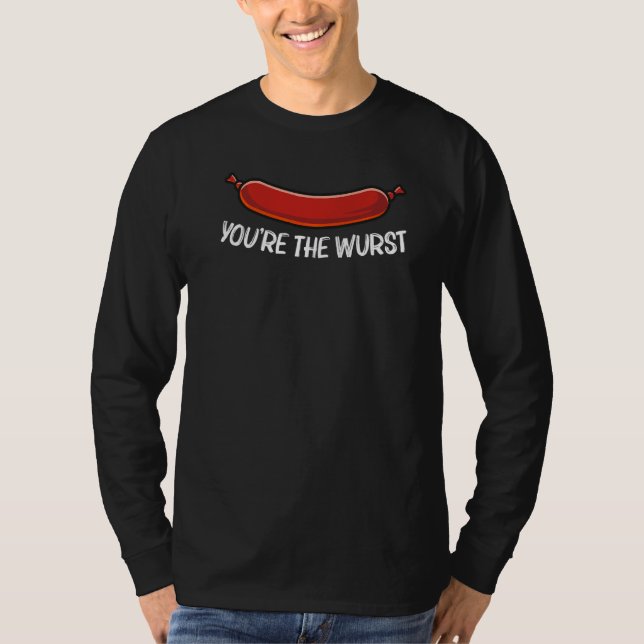 Coola Bratwurst För manar Women Wurst Chopped Kött T Shirt (Framsida)