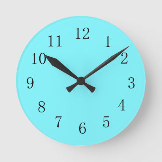 Coola Bright Electrical Blue Färg Kitchen Clock Rund Klocka