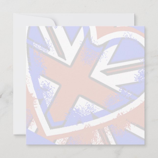 Coola British Flagga Heart Design (Framsida)