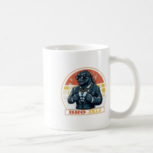 Coola Bro Brozilla Stark Bror Saurus Familj Mat Kaffemugg