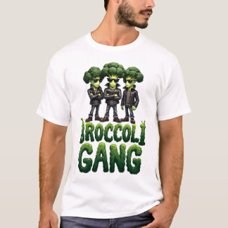 Coola Broccoli Gang Design T Shirt