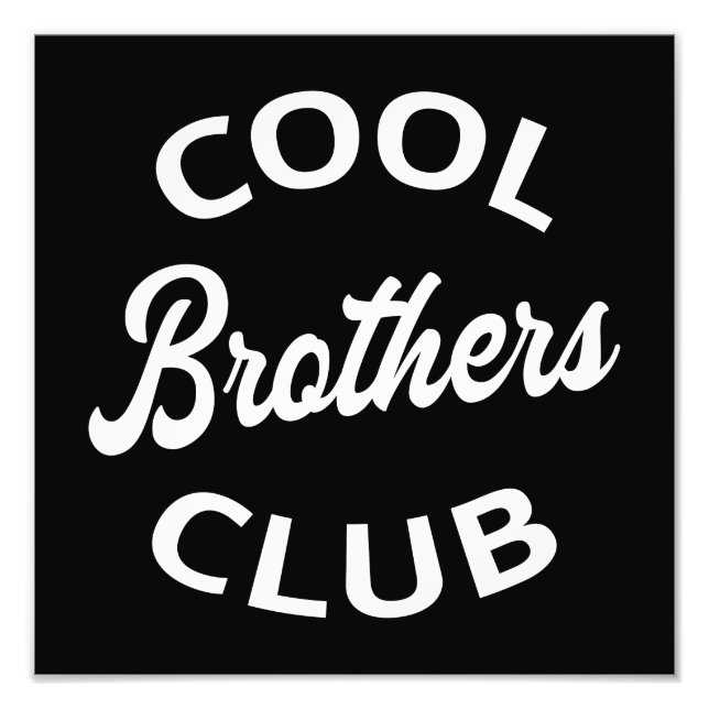 Coola Brothers Klubb I Fototryck (Framsidan)