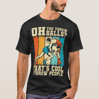 Coola brottare män pojkar rolig t shirt