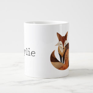 Coola Brown Cream Orange Fox Jumbo Mugg