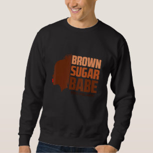 Coola Brown Sugar Babe Black African Histo Lång Ärmad Tröja