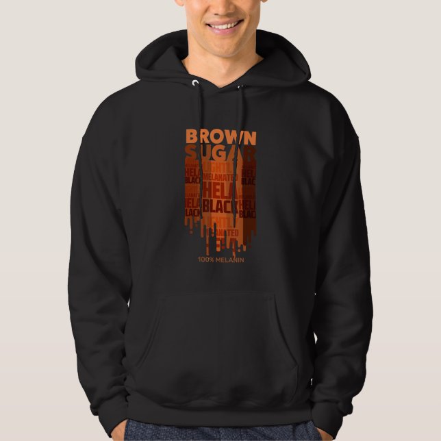Coola Brown Sugar Baby Black African Histo Hoodie (Framsida)