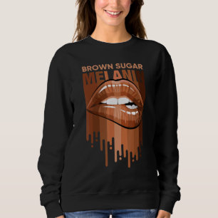 Coola Brown Sugar Melanin Girl Läppar Black Histor T Shirt