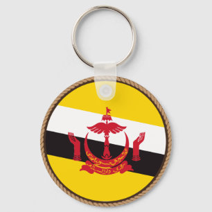 Coola Brunei Flagga Seal Nyckelring