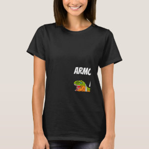 Coola brutna armar för män pojke barn Dinosaurie B T Shirt