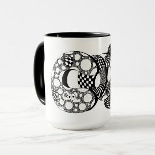 Coola, Bubble Brev Art, Boho, Hippie, Coffee Mugg