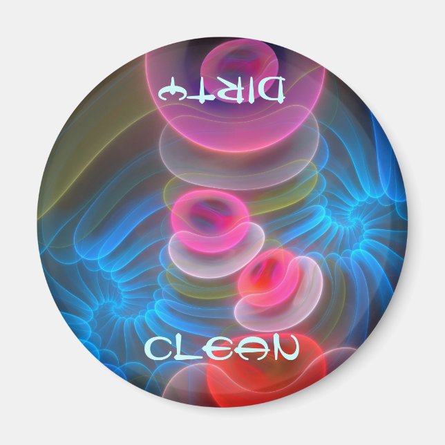 Coola bubbles Clean Dirty Diswasher magnet (Framsidan)