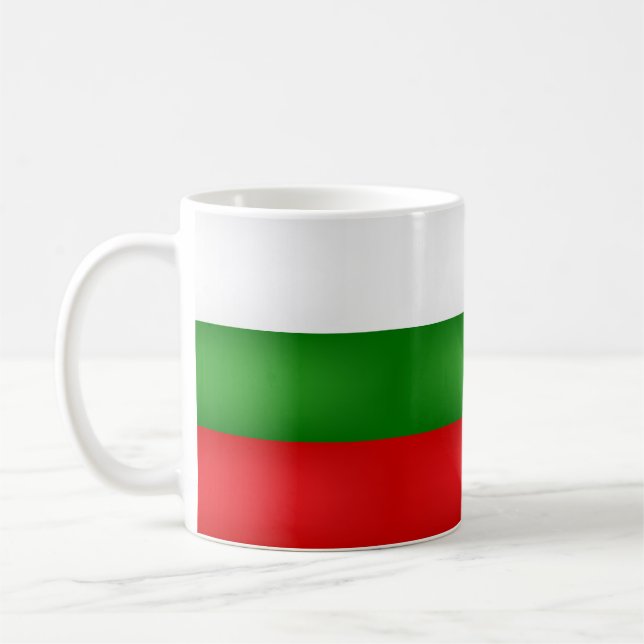 Coola bulgarisk Flagga Kaffemugg (Vänster)