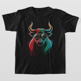 "Coola Bull Drip - Neon Street Art Vibe" T Shirt