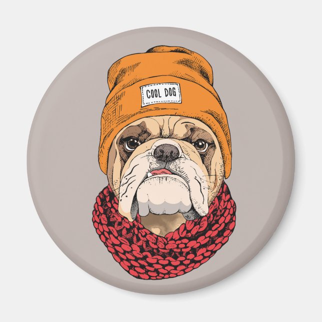 Coola Bulldog Magnet (Framsidan)