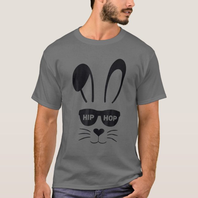 Coola Bunny Ansikte med solglasögon T Shirt (Framsida)