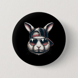 Coola Bunny Ansikte med Solles Glad påsk Boys Mana Knapp