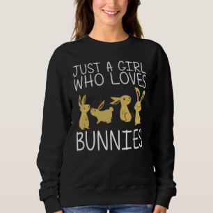 Coola Bunny Art för flickor Kids Rabbit Jersey Woo T Shirt