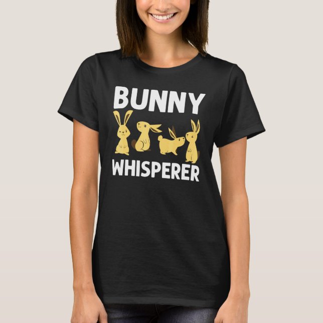 Coola Bunny Art För manar Women Rabbit Jersey Wool T Shirt (Framsida)