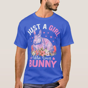 Coola Bunny Rabbit Bara en flicka som Kärlek Bunny T Shirt