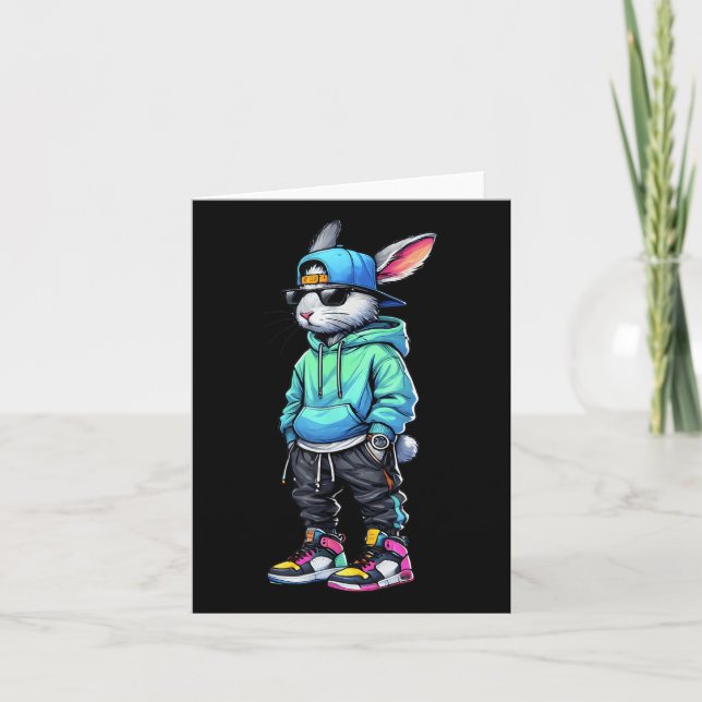 Coola Bunny Rabbit Sungles Påsk Day for Boys Manar Kort (Framsida)