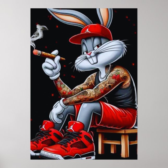 Coola Bunny Vibes Poster (Framsidan)