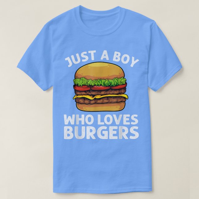 Coola Burger Art for Boys Manar Hamburger Cheesebu T Shirt (Design framsida)