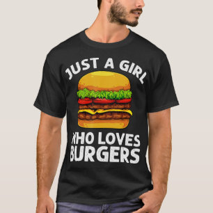 Coola Burger Art för flickor Kvinnor Hamburger Che T Shirt