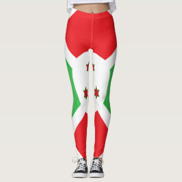 Coola Burundi Flagga Mode Leggings