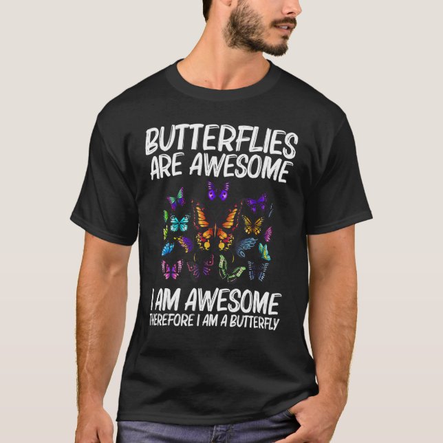 Coola Butterfly För manar Women Monarch Butterflie T Shirt (Framsida)