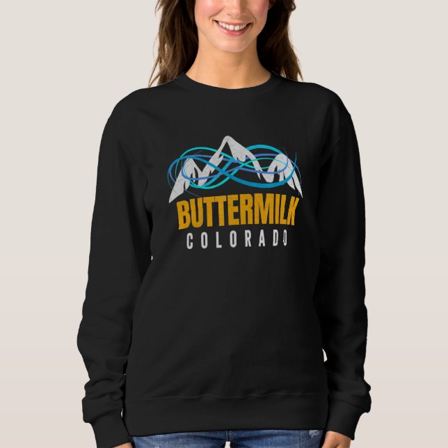 Coola Buttermilk Snowboard eller Ski Co Mountain S T Shirt (Framsida)