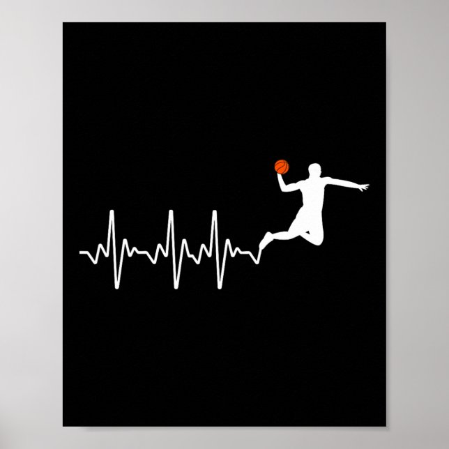 Coola Bysketbyll Player Design För manar Women Bys Poster (Framsidan)