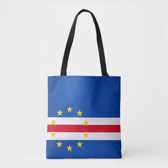 Coola Cabo Verde Flagga Mode Tygkasse (Framsida)