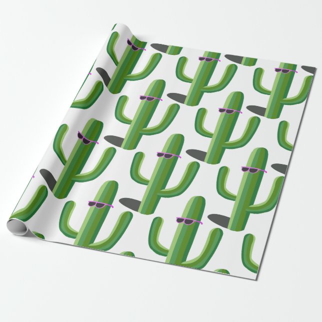 Coola Cacti Presentpapper (Utrullad)
