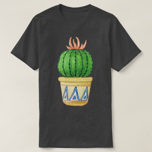 coola cactus pot t shirt (Design framsida)