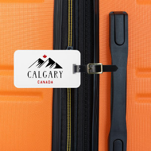 Coola Calgary Canada Mountains Maple Löv Bagagebricka