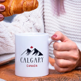 Coola Calgary Canada Mountains Maple Löv Kaffemugg