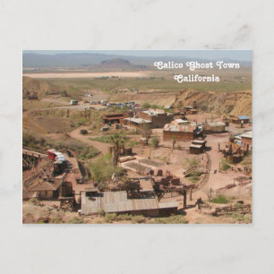 Coola Calico Ghost Town Postcard! Vykort