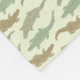 Coola Camo Krokodiler - sömlöst mönster. Fleecefilt