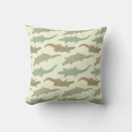 Coola Camo Krokodiler - sömlöst mönster. Kudde