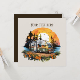 Coola camping älskare party inbjudningar