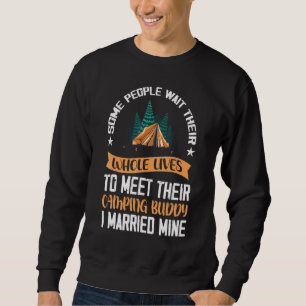 Coola Camping Buddies För manar Women Funny Make Lång Ärmad Tröja