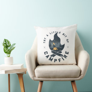 Coola Camping Campper Campfire under stenbergen Kudde