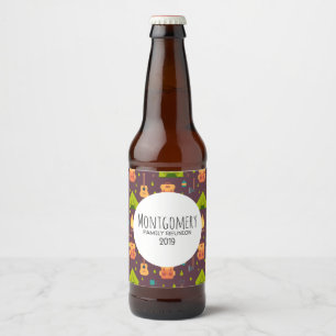 Coola Camping Design Outdoorsy Mönster Ölflaska Etikett