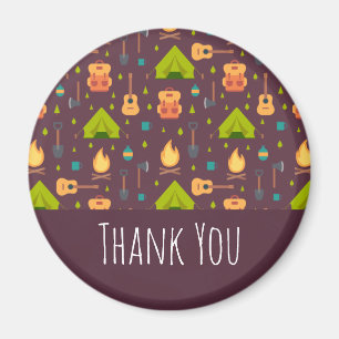 Coola Camping Design Outdoorsy Mönster Tack Magnet