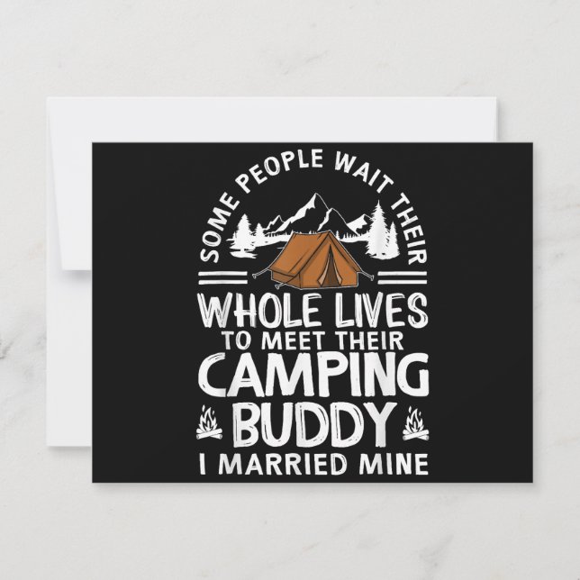 Coola campingvänner present för män kvinnor rolig  tack kort (Framsida)