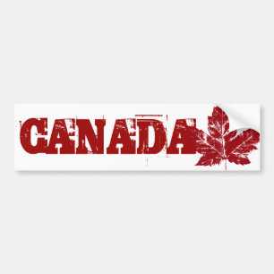 Coola Canada Bumper Sticker Distress Maple Löv Bildekal