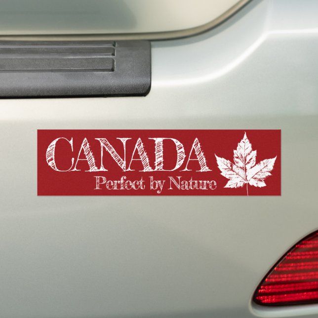Coola Canada Bumper Sticker Distress Maple Löv Bildekal (På Bil)