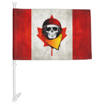 Coola Canada Flagga Army Skull Fantastisk