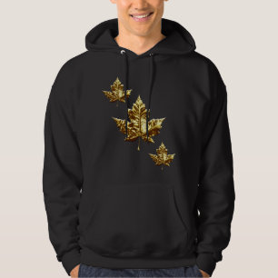 Coola Canada Hoodie Guld Maple Löv Hoodie